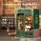 Book Nook Kit - DIY Miniature House Kit for Adults, Teens and Beginners, Dollhouse Booknook Library Tiny House Bookshelf Decor 3D Wooden Puzzle, Gifts for Family, Friends (Owl Bookstore)